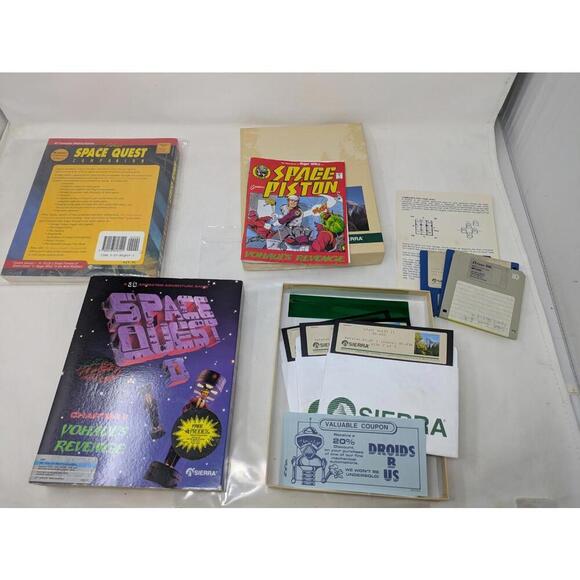 Space Quest l,ll III MS-DOS 5.25" & 3.5"  With Companion Guide-Complete - Picture 13 of 13